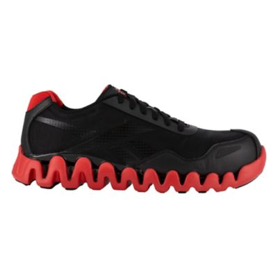 Image showing  Men's Zig Pulse Work Shoes, Black/Red