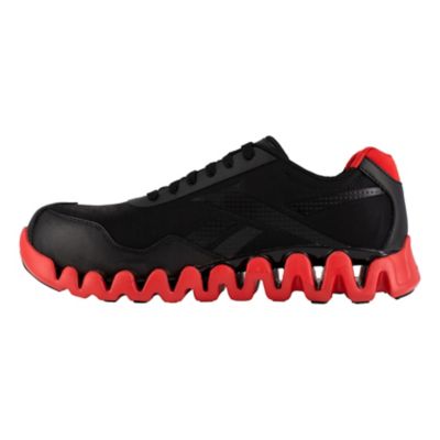 Image showing 3 th Reebok Men's Zig Pulse Work Shoes, Black/Red