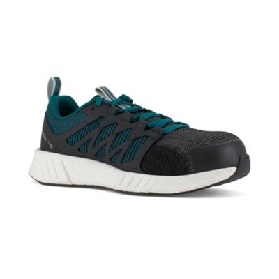 Reebok Women's Fusion Flexweave Work Shoes, Teal/Black