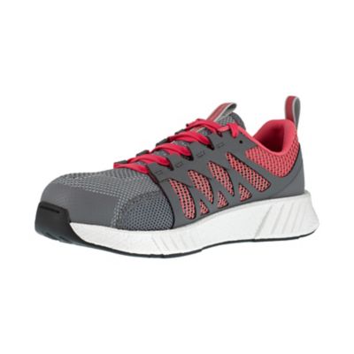 Image showing  Women's Fusion Flexweave Work Shoes, Gray/Red