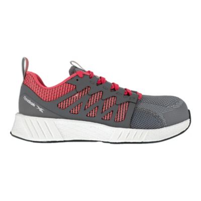 Image showing  Women's Fusion Flexweave Work Shoes, Gray/Red