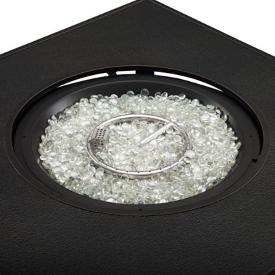 Image showing  42 in. L x 42 in. W x 24.5 in. H Henley Square Aluminum LPG Fire Pit, Antique Bronze