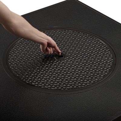 Image showing  42 in. L x 42 in. W x 24.5 in. H Clayton Square Aluminum LPG Fire Pit, Antique Bronze