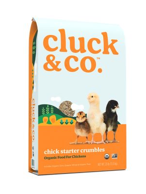 Cluck & Co. Organic Crumbles Chick Starter Feed, 25 lb.