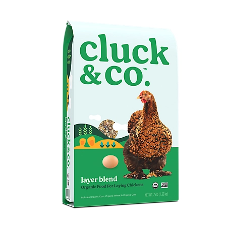 Cluck & Co. Organic Layer Blend Chicken Feed, 25 lb. Bag