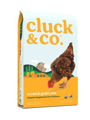 Cluck & Co. Organic Scratch Grain Mix Chicken Treats, 25 lb.
