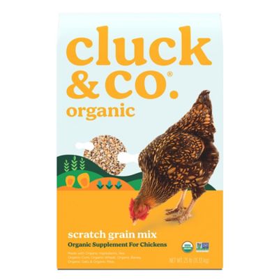 Cluck & Co. Organic Scratch Grain Mix Chicken Treats, 25 lb.