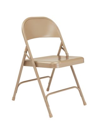 Image showing  50 Series All-Steel Folding Chairs, 480 lb. Capacity, 4-Pack