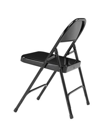 Image showing  50 Series All-Steel Folding Chairs, 480 lb. Capacity, 4-Pack