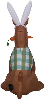 Image showing  48.03 in. Scooby in Easter Outfit Indoor/Outdoor Inflatable Easter Decoration