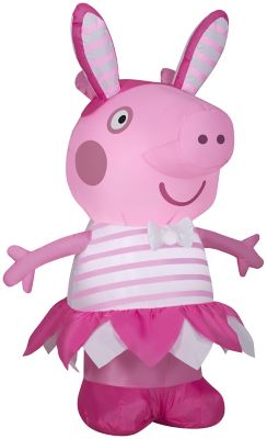 Gemmy Airblown Peppa Pig in Easter Outfit Inflatable, Small