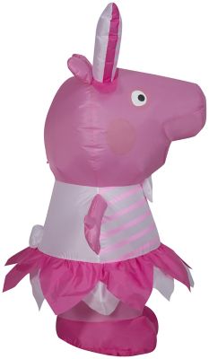 Image showing  42.13 in. Peppa Pig in Easter Outfit Outdoor Inflatable Easter Decoration