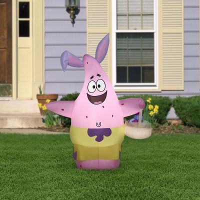 Image showing  48.03 in. Patrick in Easter Outfit Indoor/Outdoor Inflatable Easter Decoration