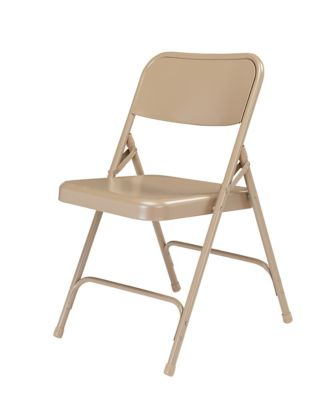 Image showing  200 Series Premium All-Steel Double Hinge Folding Chairs, 4 pk.