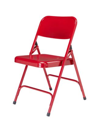 Image showing 2 th National Public Seating 200 Series Premium All-Steel Double Hinge Folding Chairs, 4 pk.
