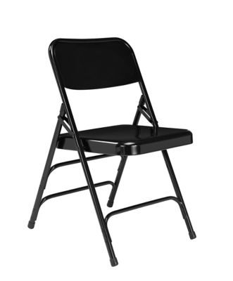 Image showing  300 Series Deluxe All-Steel Triple Brace Double Hinge Folding Chairs, 480 lb. Capacity, 4-Pack