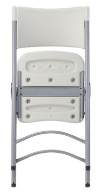 Image showing 7 th National Public Seating 600 Series Heavy-Duty Plastic Folding Chairs, 300 lb. Capacity, 4-Pack