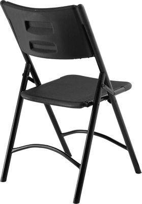 Image showing 5 th National Public Seating 600 Series Heavy-Duty Plastic Folding Chairs, 300 lb. Capacity, 4-Pack