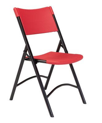 Image showing  600 Series Heavy-Duty Plastic Folding Chairs, 300 lb. Capacity, 4-Pack