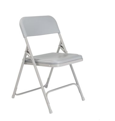 Image showing  800 Series Premium Lightweight Plastic Folding Chairs, 480 lb. Capacity, 4-Pack