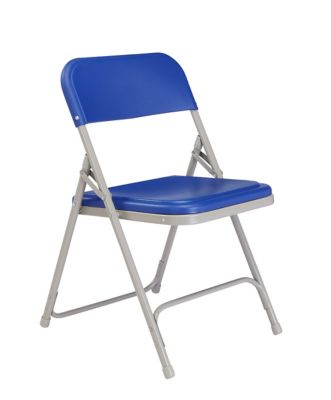 Image showing  800 Series Premium Lightweight Plastic Folding Chairs, 480 lb. Capacity, 4-Pack