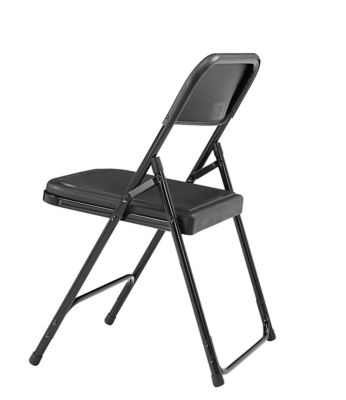 Image showing  800 Series Premium Lightweight Plastic Folding Chairs, 480 lb. Capacity, 4-Pack