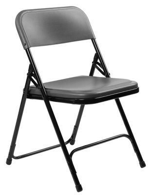 Image showing  800 Series Premium Lightweight Plastic Folding Chairs, 480 lb. Capacity, 4-Pack