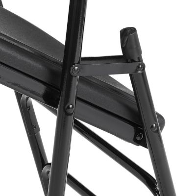 Image showing 5 th National Public Seating 1100 Series Deluxe Fan Back with Triple Brace Double Hinge Folding Chairs, 480 lb. Capacity, 4-Pack