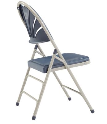 Image showing  1100 Series Deluxe Fan Back with Triple Brace Double Hinge Folding Chairs, 480 lb. Capacity, 4-Pack