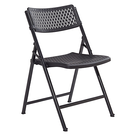 National Public Seating AirFlex Series Premium Polypropylene Folding Chairs, 4-Pack