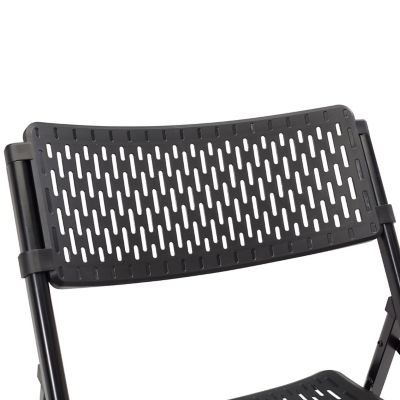 Image showing 8 th National Public Seating AirFlex Series Premium Polypropylene Folding Chairs, 1,000 lb. Capacity, 4-Pack