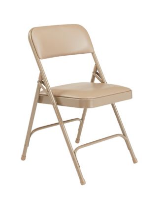 Image showing  1200 Series Premium Vinyl Upholstered Double Hinge Folding Chairs, 480 lb. Capacity, 4-Pack