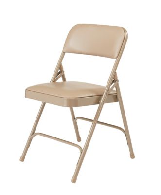 Image showing  1200 Series Premium Vinyl Upholstered Double Hinge Folding Chairs, 480 lb. Capacity, 4-Pack