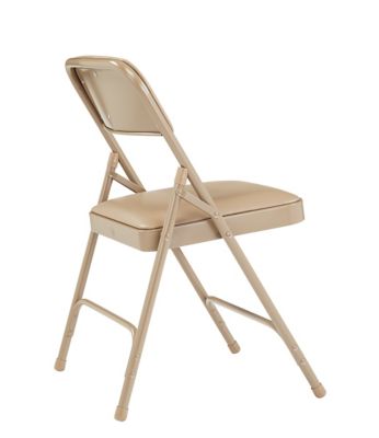 Image showing  1200 Series Premium Vinyl Upholstered Double Hinge Folding Chairs, 480 lb. Capacity, 4-Pack