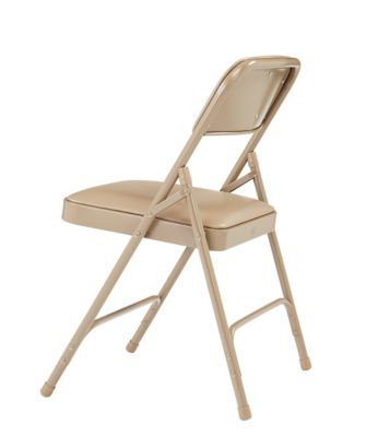 Image showing  1200 Series Premium Vinyl Upholstered Double Hinge Folding Chairs, 480 lb. Capacity, 4-Pack