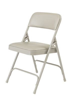 Image showing  1200 Series Premium Vinyl Upholstered Double Hinge Folding Chairs, 480 lb. Capacity, 4-Pack