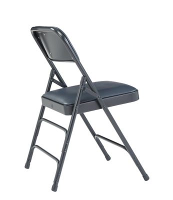 Image showing  1300 Series Premium Vinyl Upholstered Triple Brace Double Hinge Folding Chairs, 480 lb. Capacity, 4-Pack