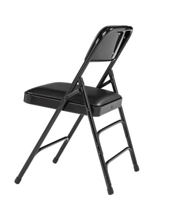 Image showing  1300 Series Premium Vinyl Upholstered Triple Brace Double Hinge Folding Chairs, 480 lb. Capacity, 4-Pack