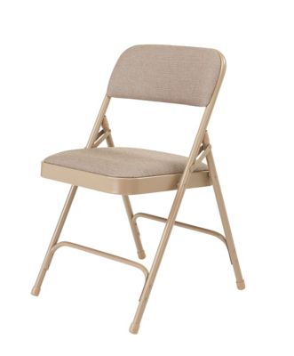 Image showing  2200 Series Deluxe Fabric Upholstered Double Hinge Premium Folding Chairs, 480 lb. Capacity, 4-Pack