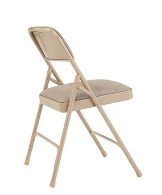 Image showing  2200 Series Deluxe Fabric Upholstered Double Hinge Premium Folding Chairs, 480 lb. Capacity, 4-Pack
