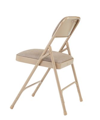 Image showing  2200 Series Deluxe Fabric Upholstered Double Hinge Premium Folding Chairs, 480 lb. Capacity, 4-Pack