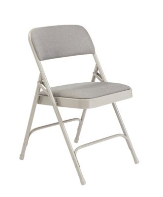 Image showing  2200 Series Deluxe Fabric Upholstered Double Hinge Premium Folding Chairs, 480 lb. Capacity, 4-Pack