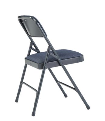 Image showing  2200 Series Deluxe Fabric Upholstered Double Hinge Premium Folding Chairs, 480 lb. Capacity, 4-Pack
