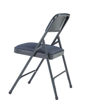 Image showing  2200 Series Deluxe Fabric Upholstered Double Hinge Premium Folding Chairs, 480 lb. Capacity, 4-Pack
