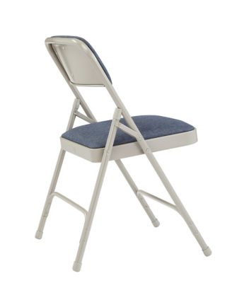 Image showing  2200 Series Deluxe Fabric Upholstered Double Hinge Premium Folding Chairs, 480 lb. Capacity, 4-Pack