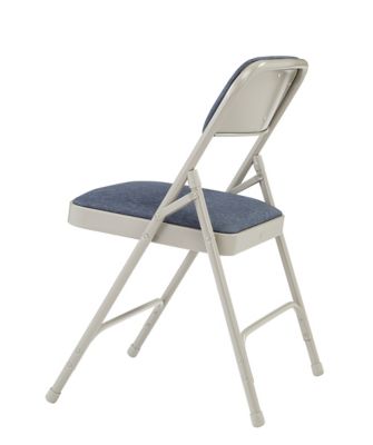 Image showing  2200 Series Deluxe Fabric Upholstered Double Hinge Premium Folding Chairs, 480 lb. Capacity, 4-Pack