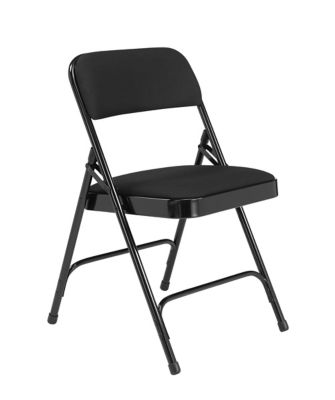 Image showing  2200 Series Deluxe Fabric Upholstered Double Hinge Premium Folding Chairs, 480 lb. Capacity, 4-Pack