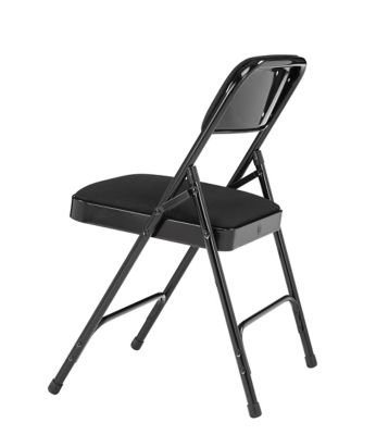 Image showing  2200 Series Deluxe Fabric Upholstered Double Hinge Premium Folding Chairs, 480 lb. Capacity, 4-Pack