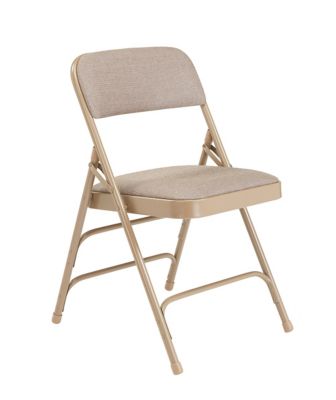 Image showing  2300 Series Deluxe Fabric Upholstered Triple Brace Premium Folding Chairs, 480 lb. Capacity, 4-Pack