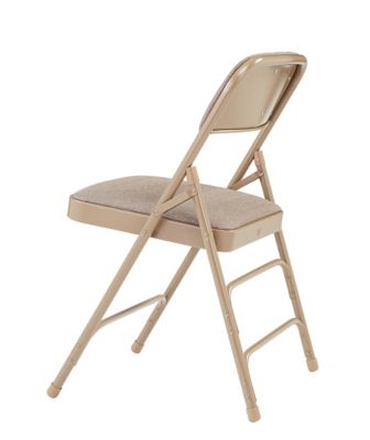 Image showing  2300 Series Deluxe Fabric Upholstered Triple Brace Premium Folding Chairs, 480 lb. Capacity, 4-Pack